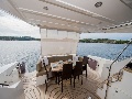Dining zone on the stern deck