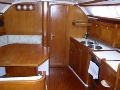 Galley and saloon
